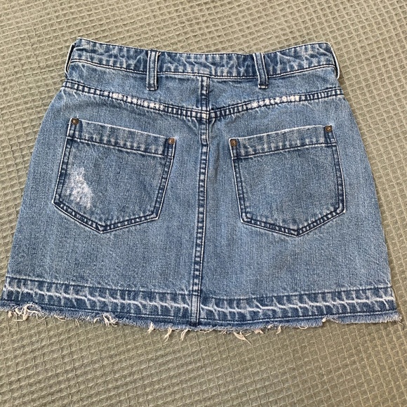 Free People Denim Mini Skirt - Picture 3 of 4